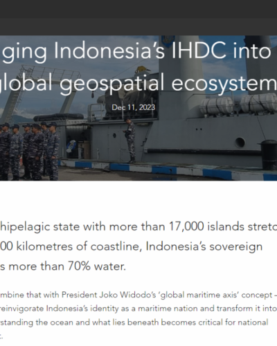 Blog article: Entering the global marine geospatial ecosystem