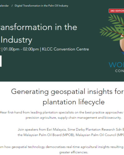 Event: Digital transformation in the palm oil industry (Malaysia)